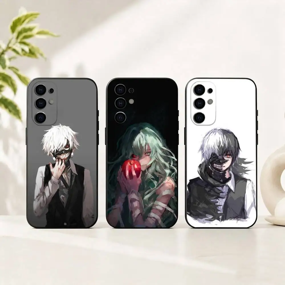 Anime T-Tokyo Ghoul gift Phone Case Black Silicone Soft For Samsung S25,S24,S21,S22,S23,S30,Ultra,S20,Plus,Fe,Lite