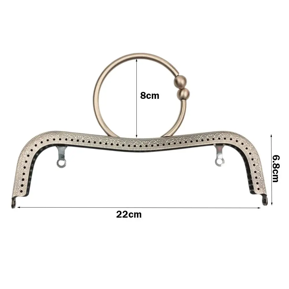 محفظة المشبك الإطار حقيبة قبلة المشبك قفل إطار المحفظة المعدنية DIY بها بنفسك الحرفية محفظة حقيبة صنع 22 سنتيمتر
