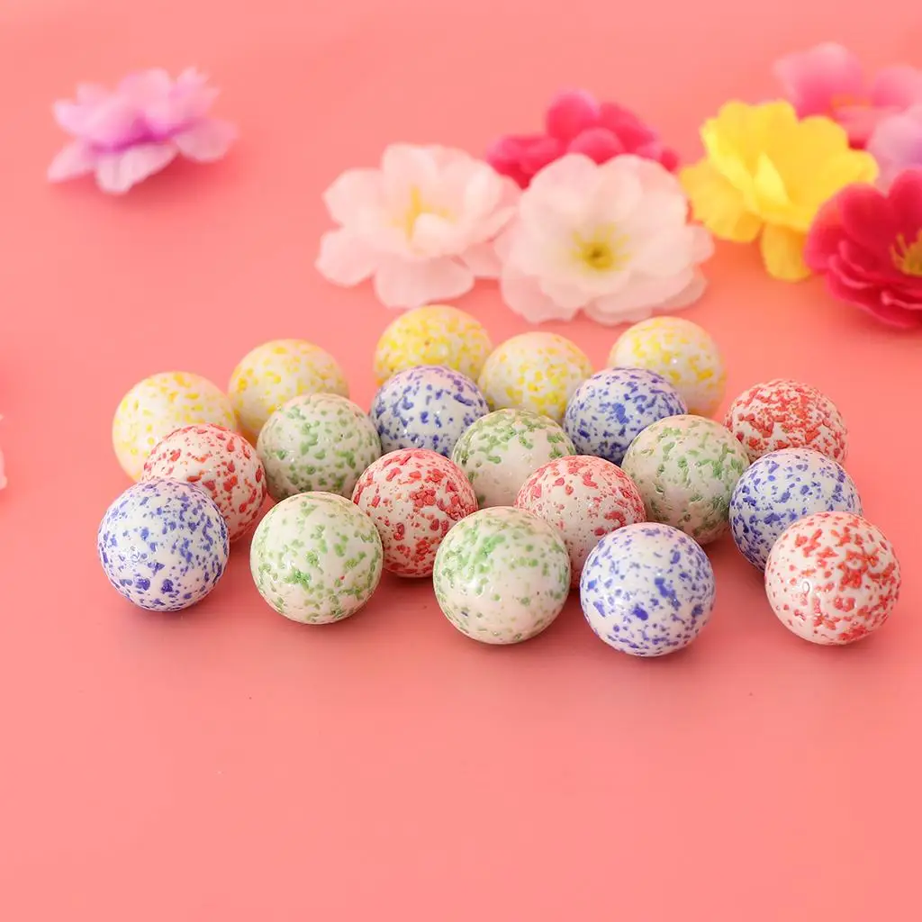 

20pcs Multicolor Marbles Ball Glass Bead for Chinese Checkers Toys for Kids