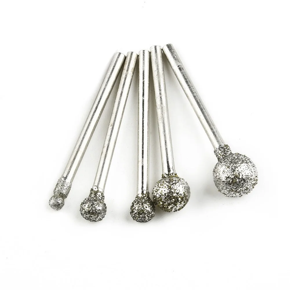 

Parts Burr Drill Bit Drill Bits Drill Bits Replacement Accessories Round Ball Set Tool 3mm Shank 5pcs Drilling