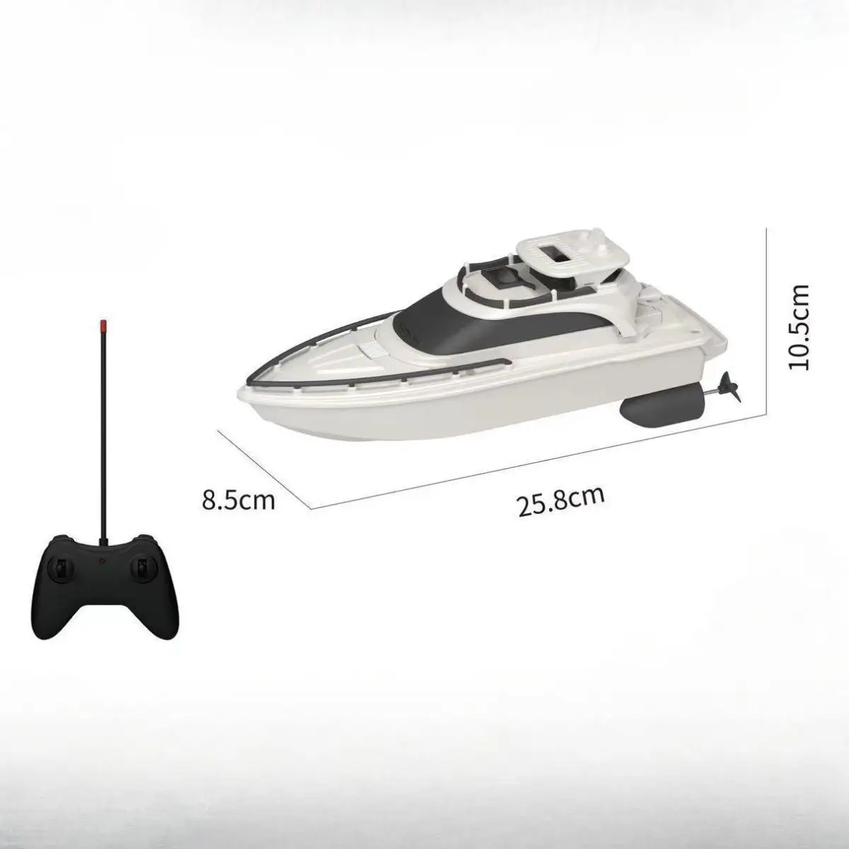 RC Boat Fast Speed Sailboat Gift Bathtub Toy Boat for Outdoor Streams Kids