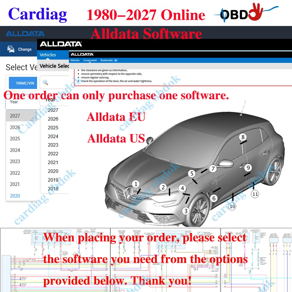 2026 AlldataUS/EU Latest Version Online Account All Data Repair Software Automatic Updat And Easy Login No Need To Install 2027