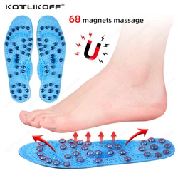 Magnetic Therapy Insoles 68 Magnets Foot Relaxed Massager Orthopedic Insoles Foot Acupressure Point Body Detox Slimming Shoe Pad