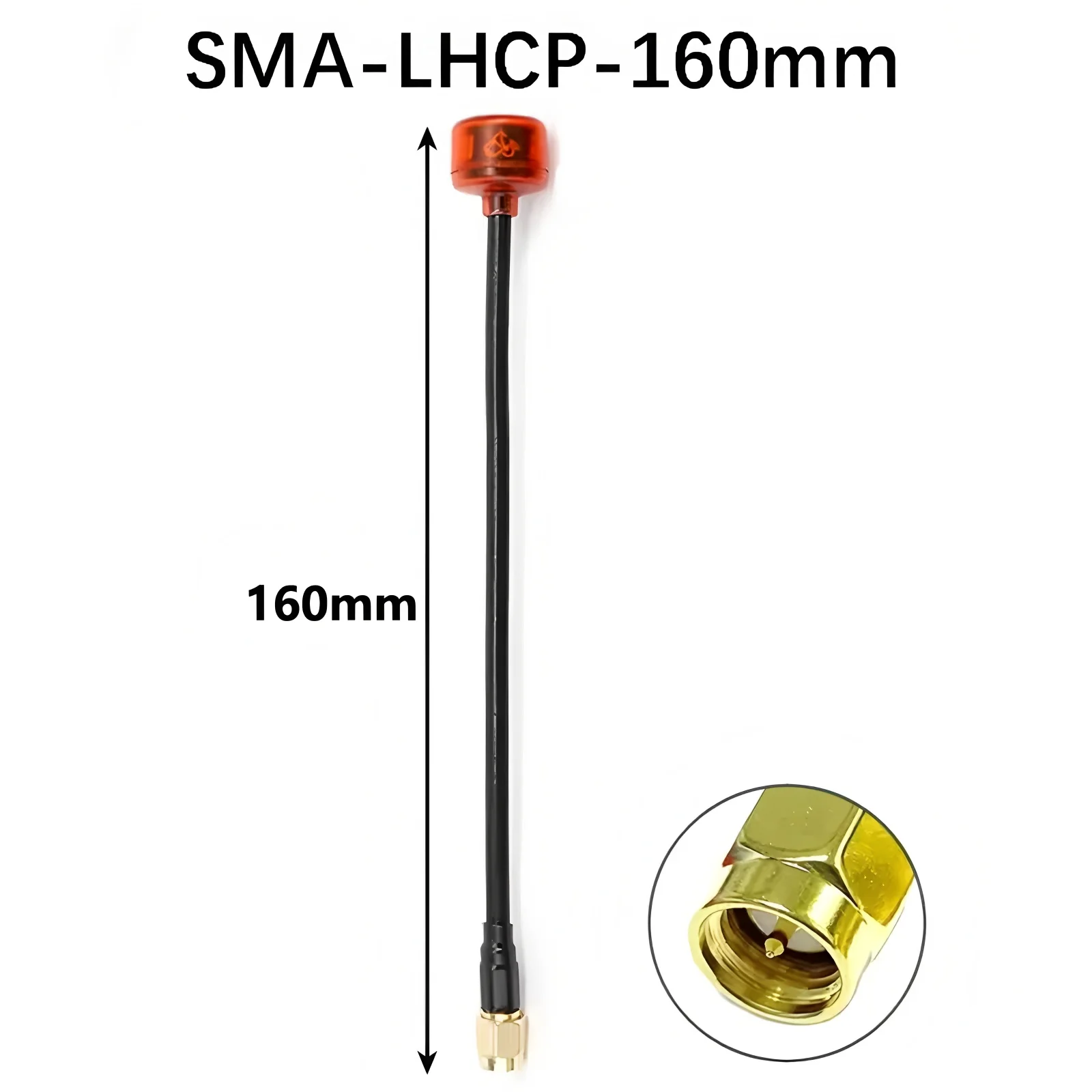 1/2 PCS Rush Cherry FPV 5.8G Antenna RHCP 160mm SMA Racing Antenna Connector Adapter For FPV Quadcopter Racing Drone