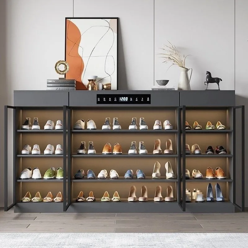 Intelligent deodorizing shoe cabinet pedicure shop door disinfection shoe cabinet beauty salon sterilization shoe rack large cap