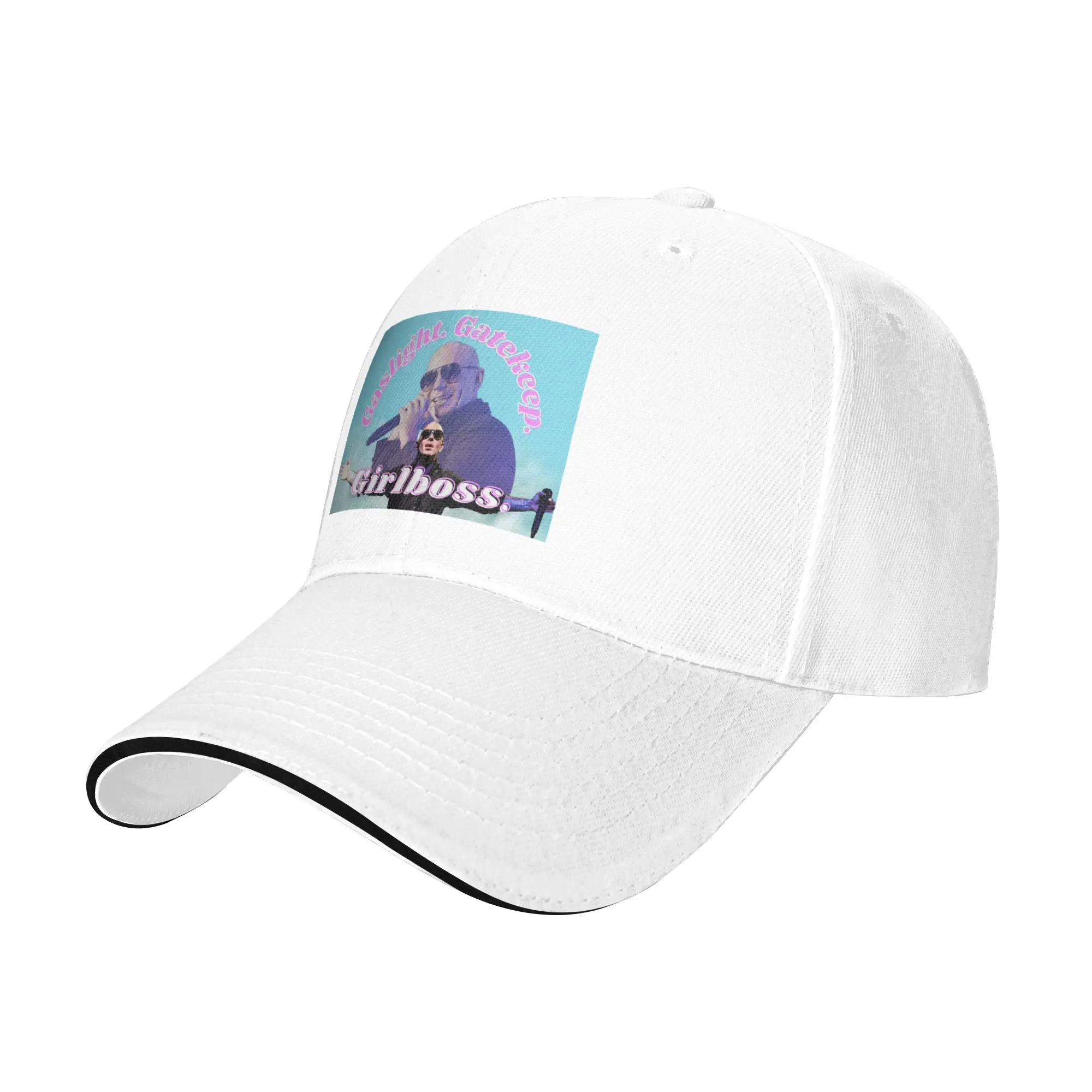 Mr. Worldwide says to girlboss Cap Fashion Casual Baseball Caps Adjustable Hat Hip Hop Summer Unisex Baseball Hats Customizable