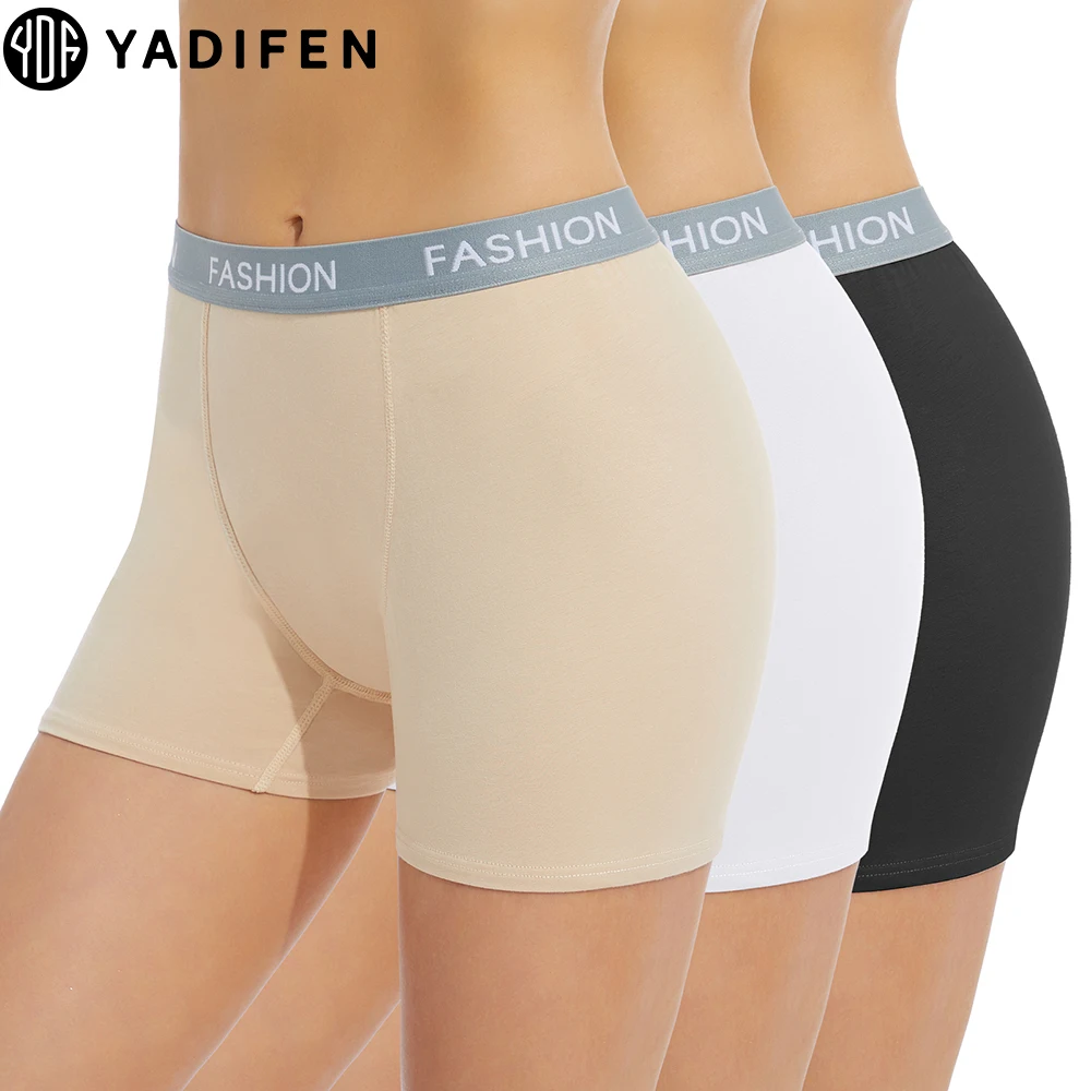 Women Boyshort Boxer Smooth Cotton Underpant Elastic Panties Anti Chafing Female Underwear Protective Shorts Under The Skirt