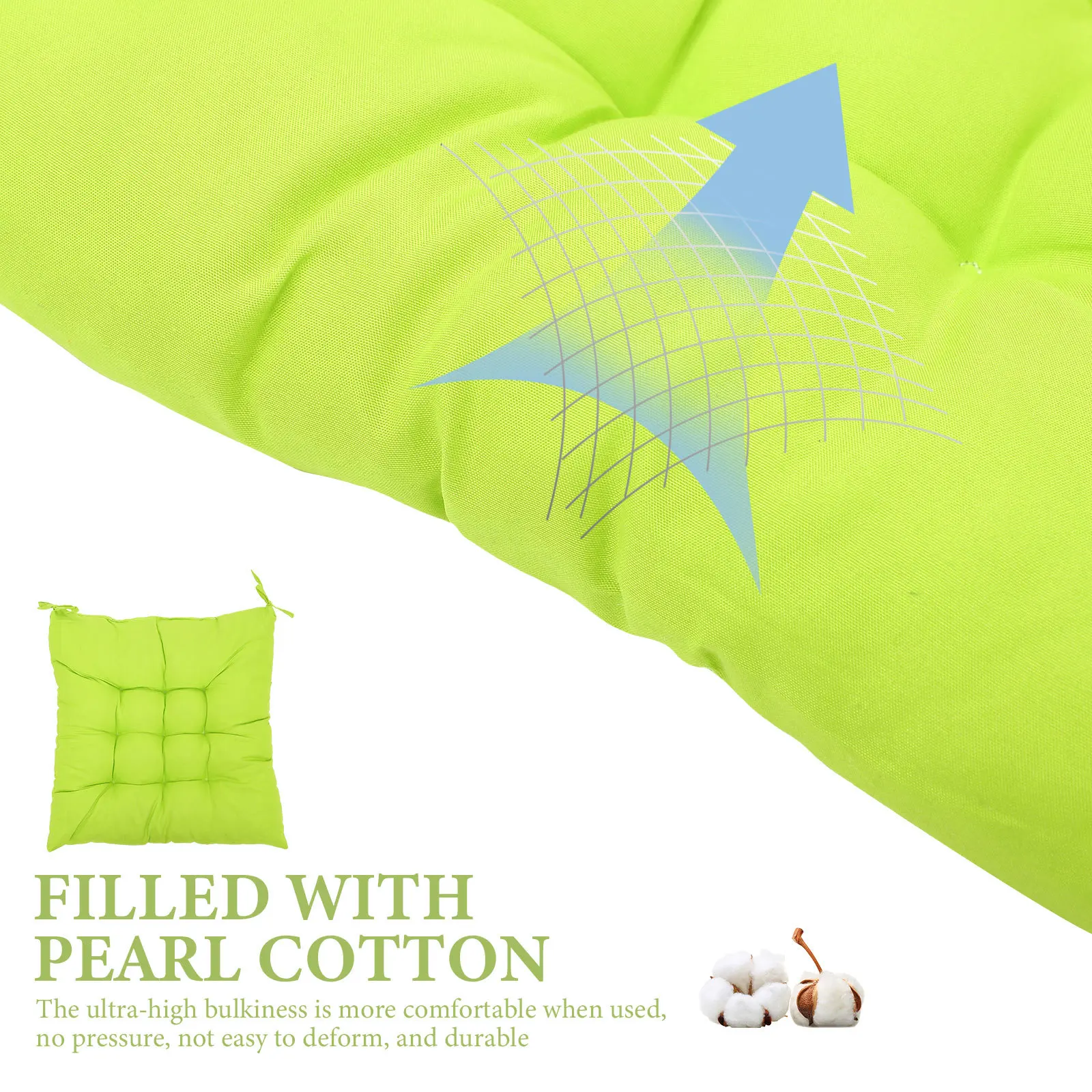 

4pcs Chair Pads Thick Seat Cushions For Dining Room Office Kitchen Chairs Outdoor Rocking Camping Chairs Comfortable Support