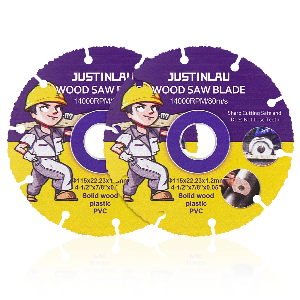 JUSTINLAU 105mm/110mm/ 115mm/125mm Circular Saw Blade Wheel Discs For Wood Cutting Carbide Cutting Disc Woodworking Saw Blade