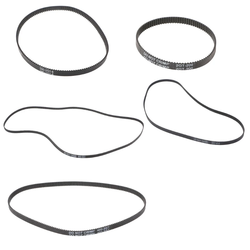 DN59 Correia dentada borracha GT2 circuito fechado 200 280 400 610 852 mm Largura 6 mm para impressora 3D