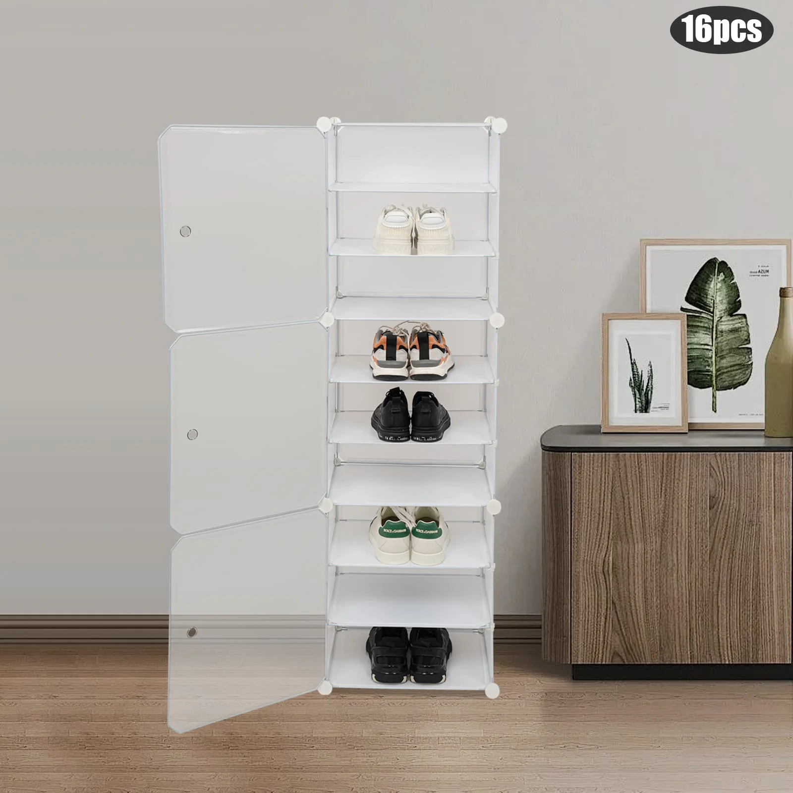

16 шт. современные полки для обуви, белая полка для обуви, ящик для хранения, металлические и полипропиленовые коробки для обуви