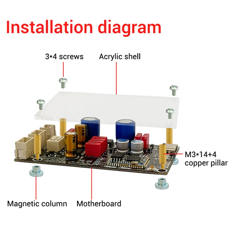 B68C ZK-QCC Qualcomm Bluetooth 5.1 Lossless Decoding Board APTX LDAC Audio Decoder Board