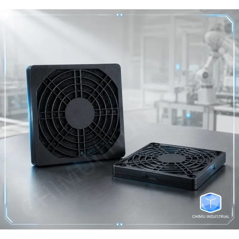 【CHIMU INDUSTRIAL】 for 8025 Axial Flow Fan Chassis Filter Screen Dust Net Cover Black Plastic 80mm