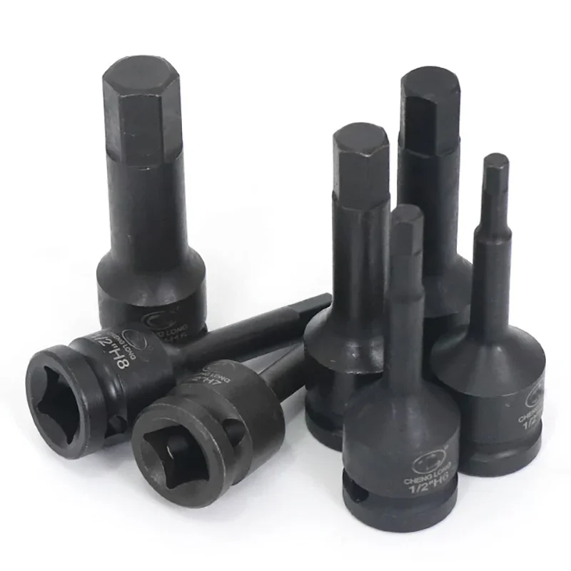 1/2 Inch Drive Impact Hex Bit Socket Set Allen Key Metric H4 H5 H6 H7 H8 H9 H10 H11 H12 H13 H14 H15 H16 H17 H18 H19