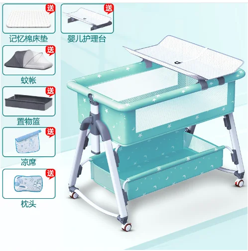 الأكثر مبيعا مخصص YICHANG BABY بالجملة طوي المولود الجديد المشارك النائم سرير هزاز سرير الطفل السرير