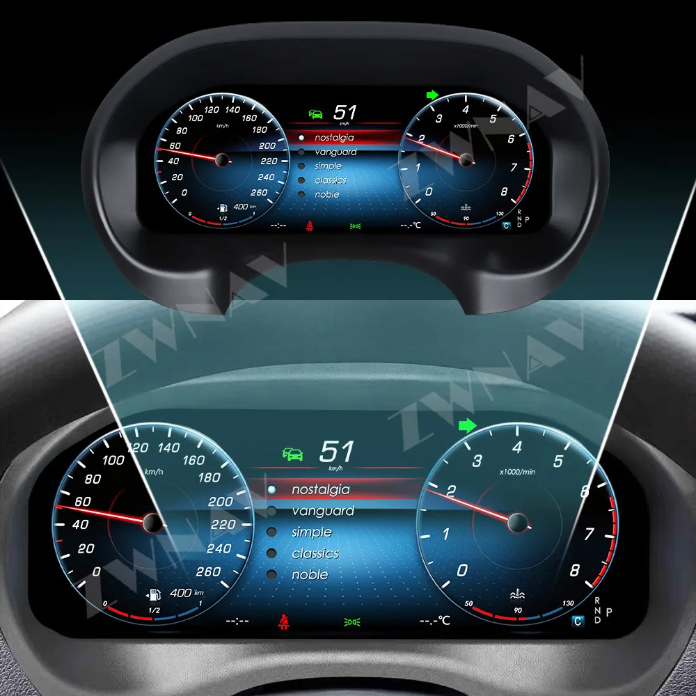 Upgrade Digital Dashboard For Mercedes-Benz Vito 2016-2023 LCD instrument Virtual Driving display Cockpit Virtual Instrument