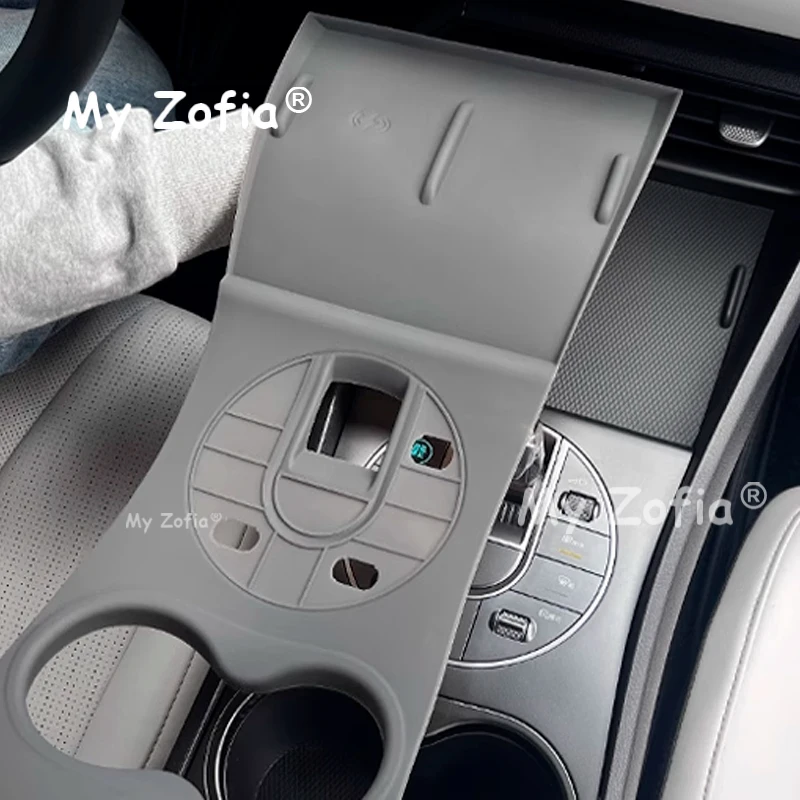 For BYD SEAL 5 DM-i 2025 2026 Central Control Button All-inclusive Silicone Pad Wireless Water Filling Cup Non-slip Accessories