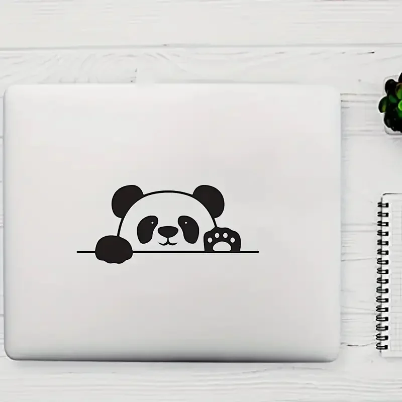 Adorable Panda Vinyl Sticker Waterproof Decal for Laptop Phone Car Window Personalized Decor Accessories