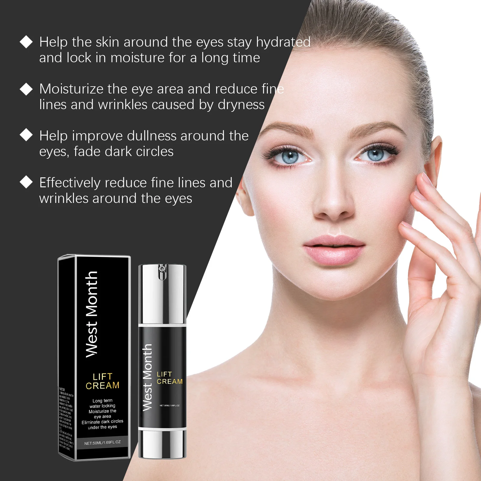 رفع كريم عين مضاد للتجاعيد تقليل الخطوط الدقيقة تتلاشى الهالات السوداء إزالة الانتفاخ تأخير الشيخوخة تشديد كريم عين تنشيط