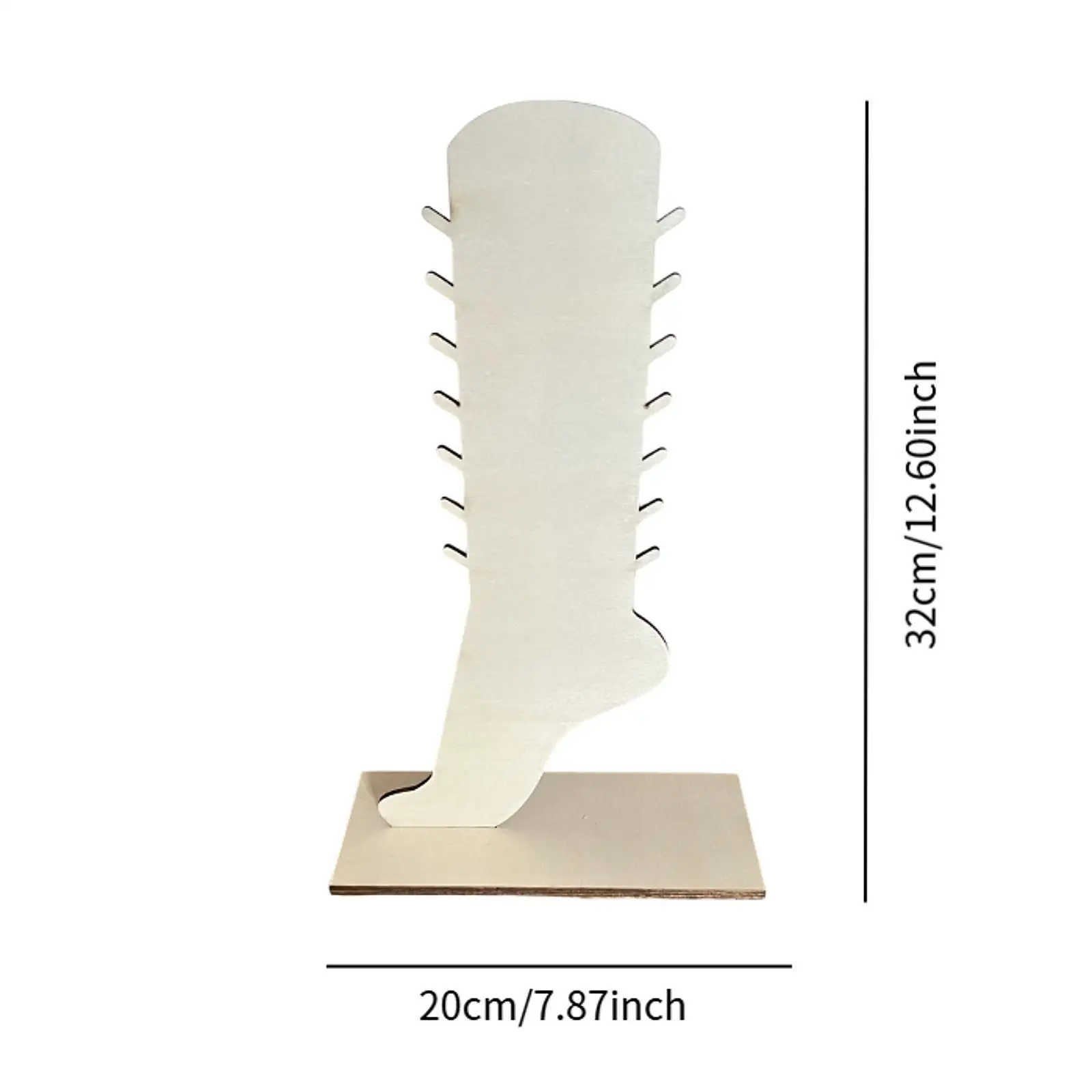 رف تخزين خلخال على شكل قدم، 7 طبقات، ديكور مبتكر، حامل عرض أنيق محمول، حامل قلادة لخزانة عرض المنزل