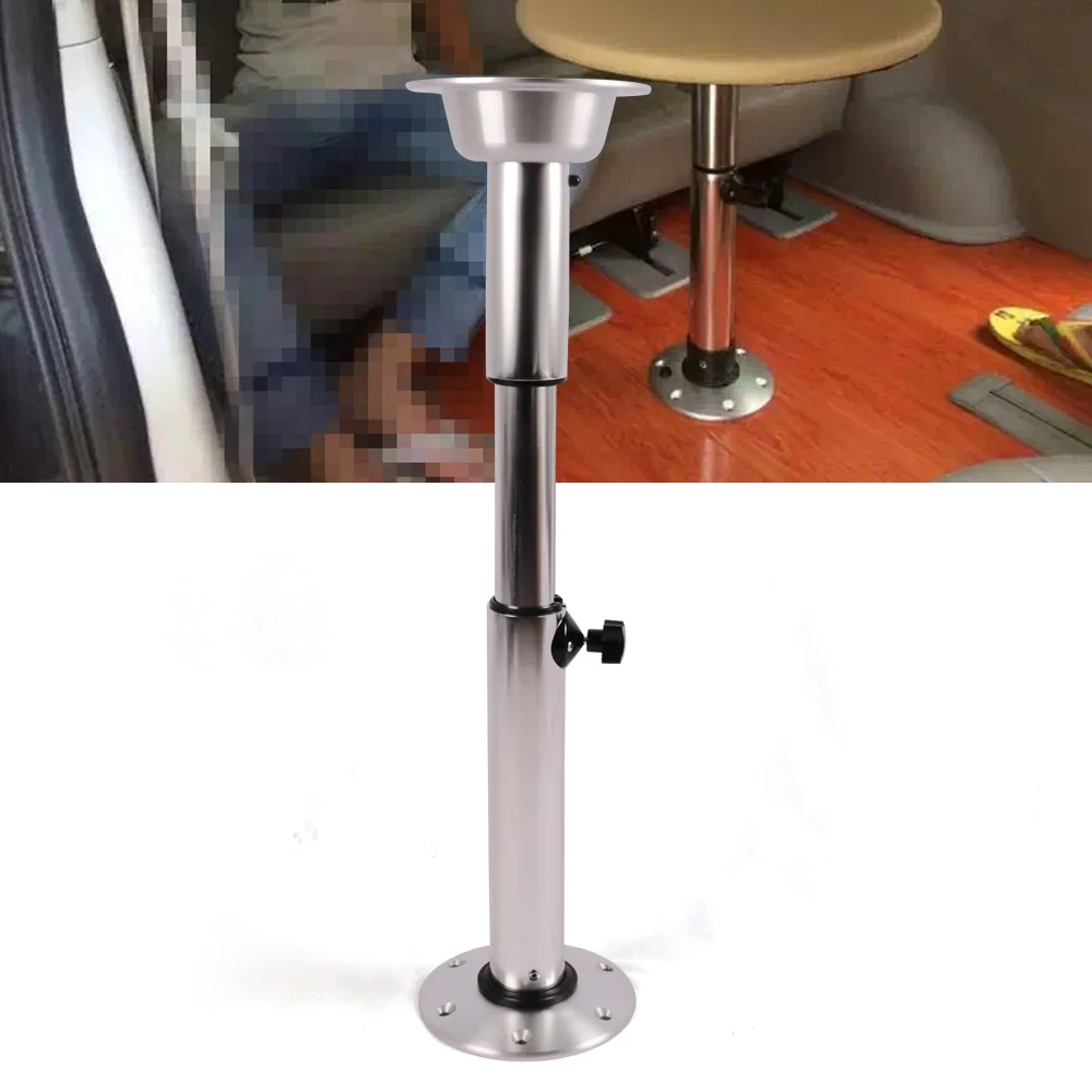 Adjustable Table Pedestal Stand Base Furniture Leg For Marine RV Boat Removable Table Leg 22\