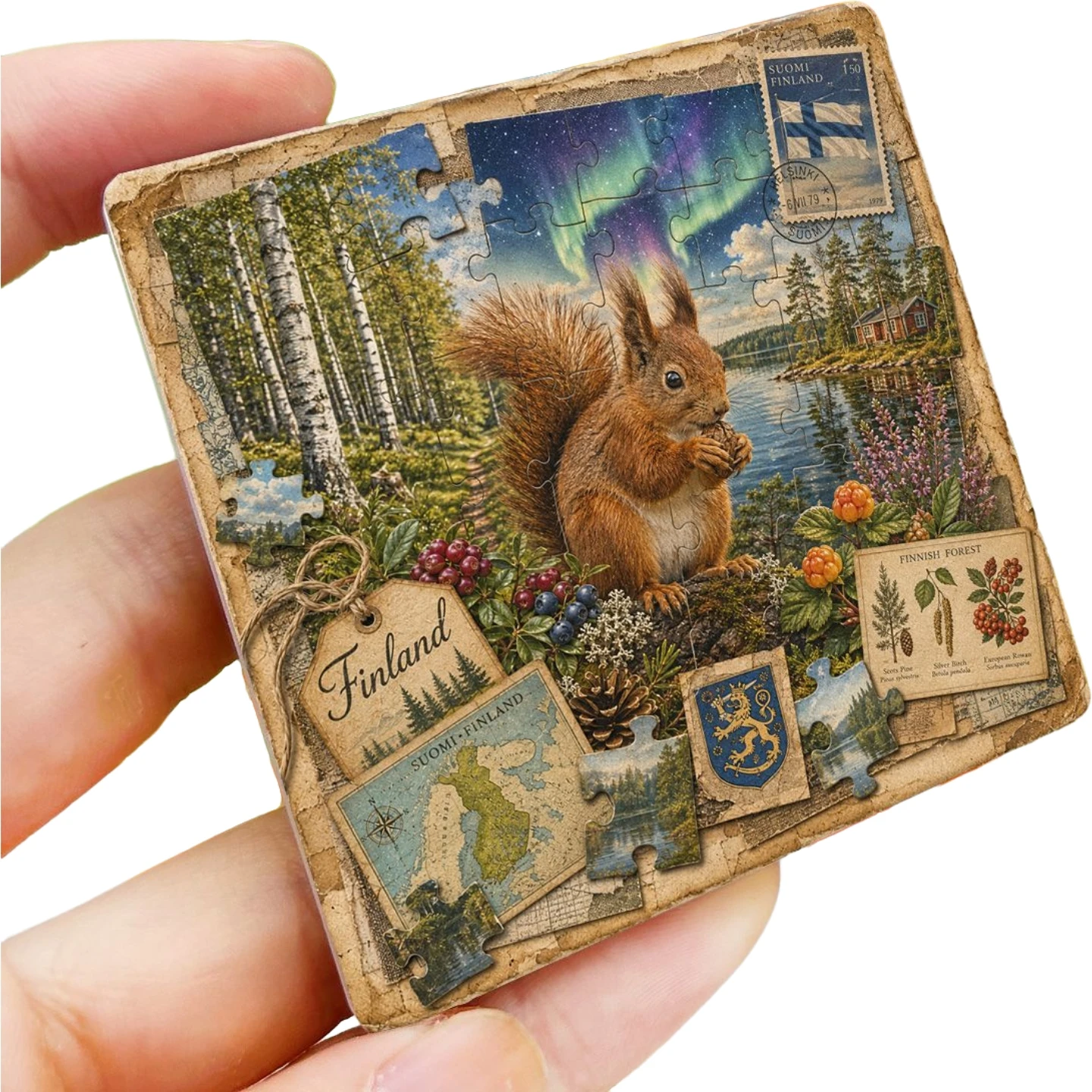 Finland Ceramic Fridge Magnets Tourist Souvenirs Decoration Articles Handicraft