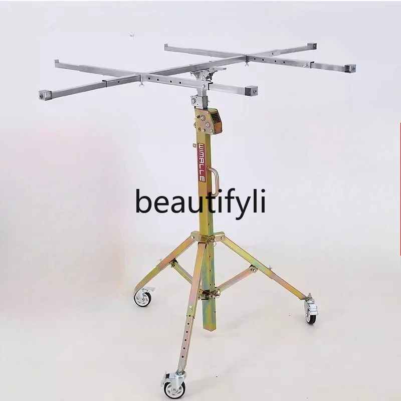 

Small Ceiling Plasterboard Lifter for Installing Lights, Air Conditioners, Cabinet Supports, Hand-Cranked Electric Lifter