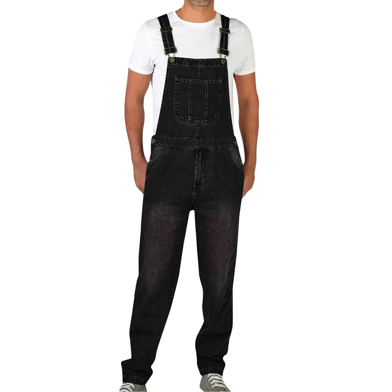 High quality fashion trend menswear spring/summer new Straight loose cotton baggy jeans overalls for Youthful vigor men