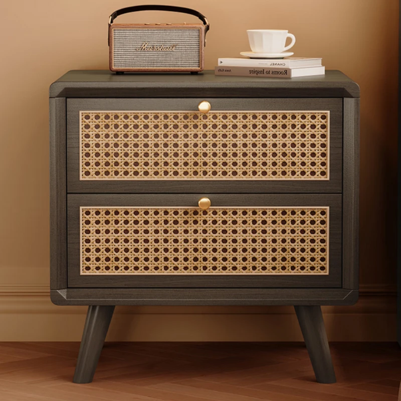 

Swivel Nordic Bedside Table Indian Japanese Grey Wooden Nightstand Aesthetic Gothic Mesita De Noche Dormitorio Home Furniture