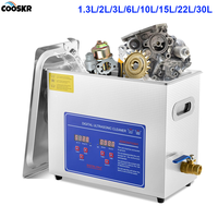 Ultrasonic Cleaner with Heater Ultrasound Cleaning Machine for Jewelry Glasses Lab Tools Metal Carburetor Auto Part Engine Parts