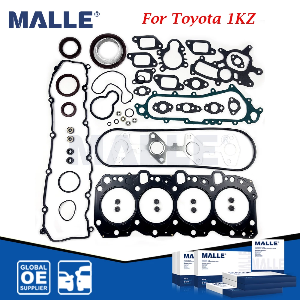 1KZ Engine Full Overhaul Gasket Kit For Toyota LAND CRUISER 90 1KZTE KZJ95 Car Accessories Cylinder Head 04111-67040 04111-67020