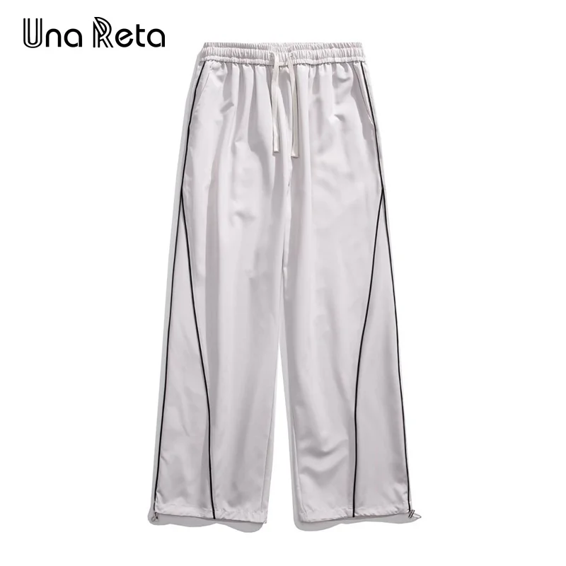 

Una Reta 2024 New Man Pants Harajuku Hip Hop Summer Pants Men Sweatpants Fashion Elastic Waistline Sweatpants Trousers