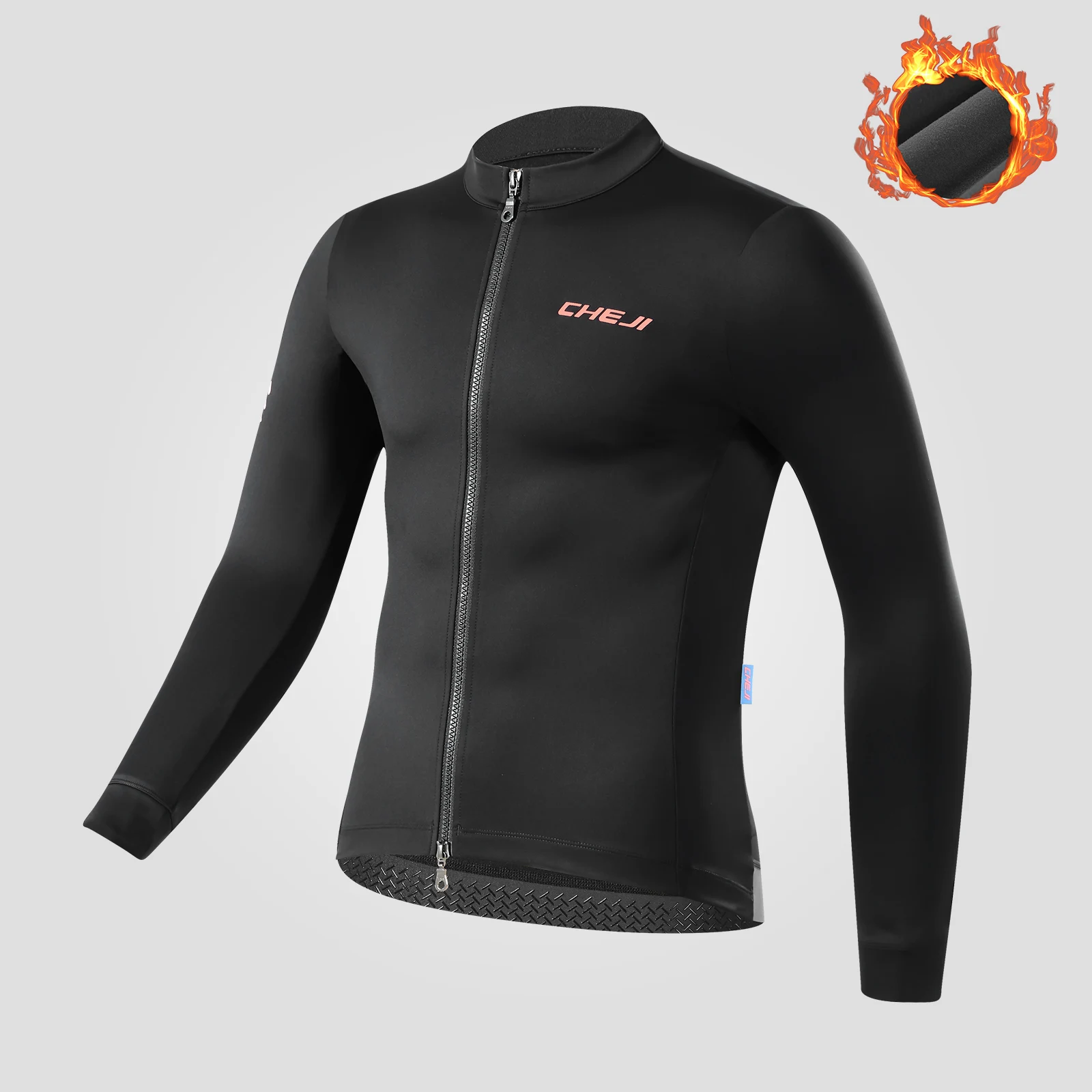 

Мужская зимняя велосипедная майка Cheji, теплая куртка на флисовой подкладке, одежда для шоссейного и горного велосипеда