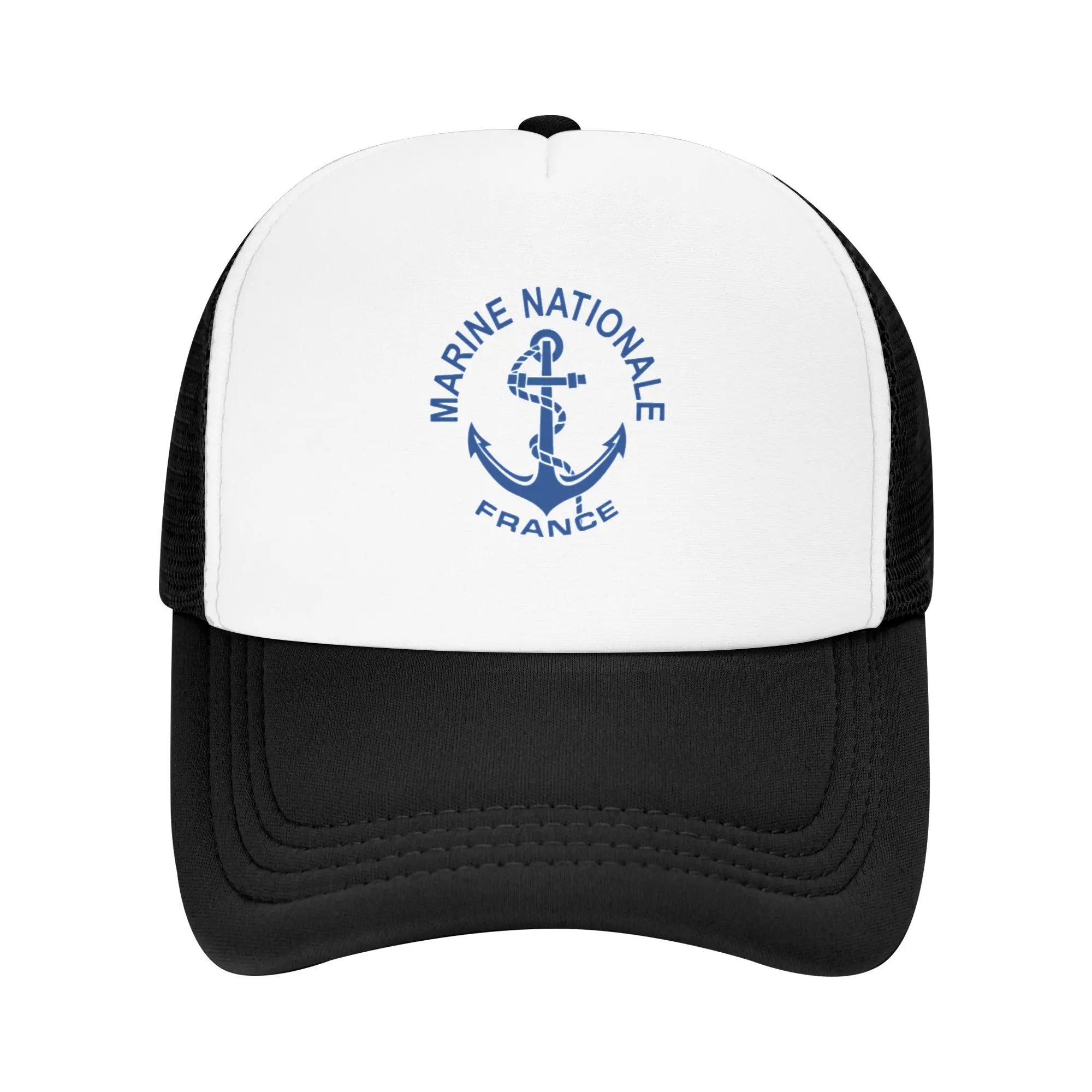 Gorra de béisbol de malla MA RINE NATIONALE FRANCE, visera para mujer que no se deforma fácilmente