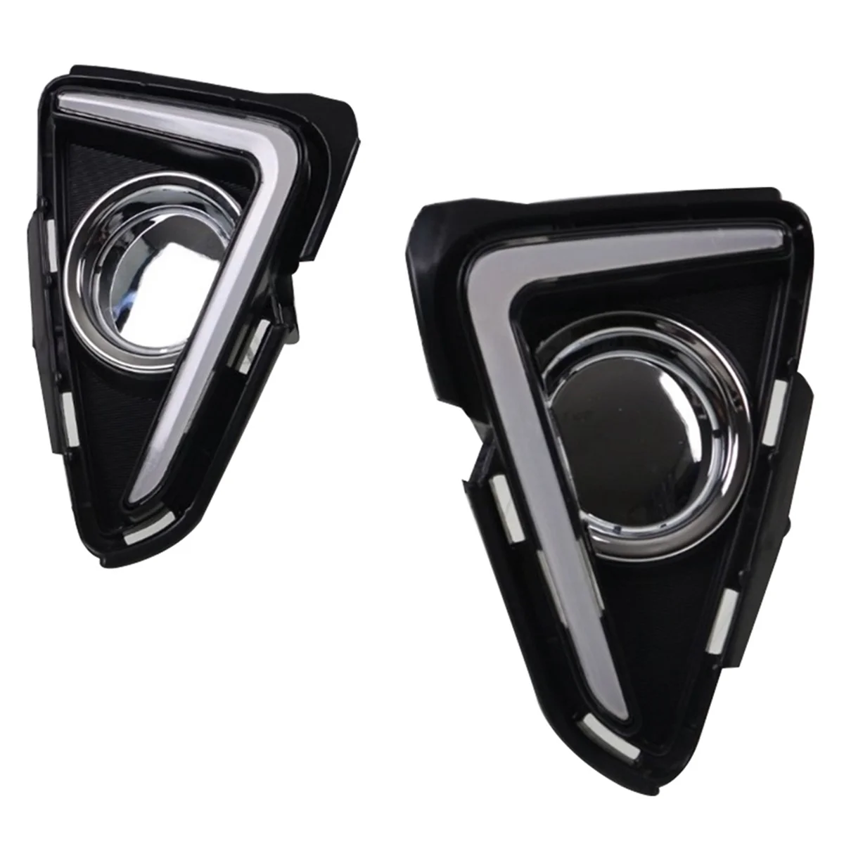 LED النهار تشغيل ضوء لتويوتا RAV4 2016-2018 العنبر بدوره إشارة DRL الضباب ملحقات المصابيح