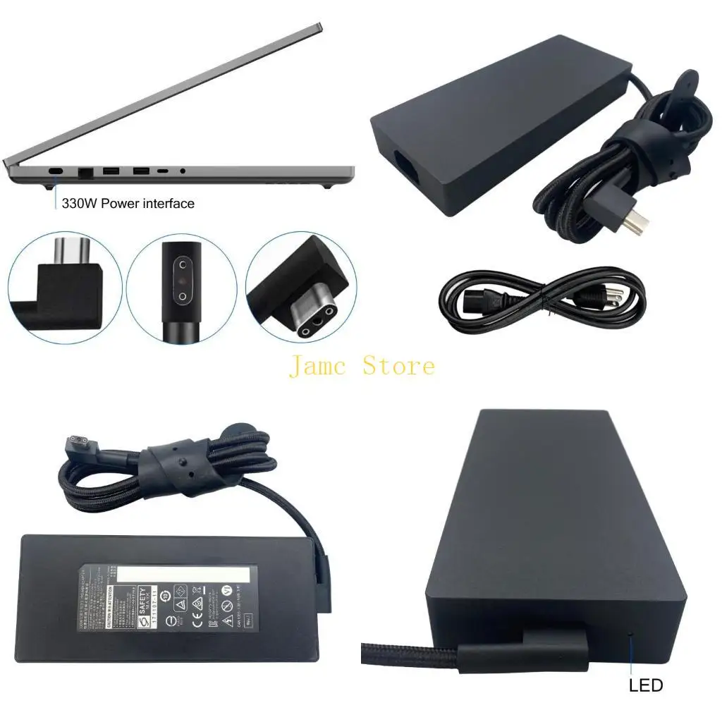 

LX0B 19,5 В 16,92 А 330 Вт RC30-0484 Адаптер для ноутбука Зарядное устройство Блок питания для 18 зарядных устройств для игровых