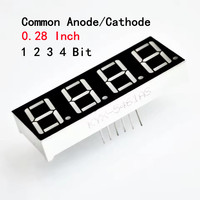 High-brightness red 0.28 inch LED display LED 7 segments 0.28 inches 1/2/3/4 digits common cathode common anode