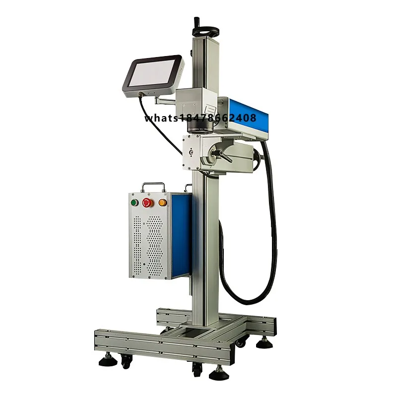 Flying CO2 Fiber Marking Machine 20W 30W 50W 100W for Metal and Plastic