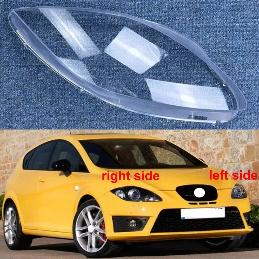 

For Seat Leon 2009 2010 2011 2012 Car Accessories Headlight Housing Shell Lamp Shade Lens Transparent Headlamp Cover Plexiglass