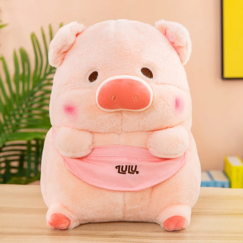 Lulu Pink Pig Doll Kawaii Paddle Pig Plush Toy Pig Doll Female Birthday Gift Desk Decorative Ornaments