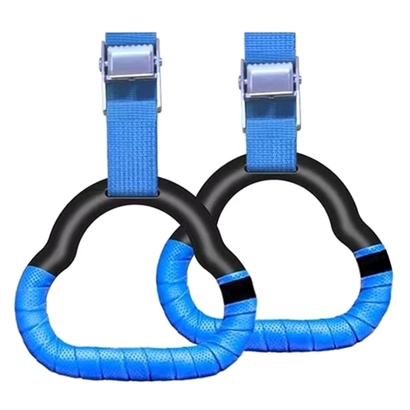 T22C For Dips Stretching& Body Strength Fitness Rings Wall Mounted Adjustable Multi-Function Indoor Home Gym Equipment