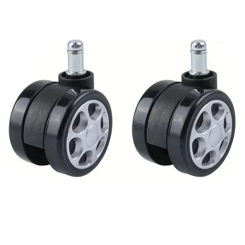 2pcs  Furniture Wheel Office Chair Caster Luggage Replacement Wheel Heavy Duty Swivel Castor With BrakesTrolley Accessories