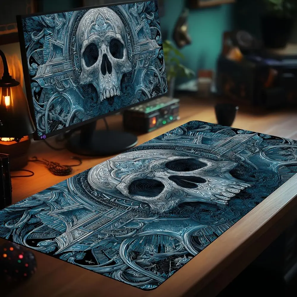 

Skull totem design Magic Card Playmat with zone MTG playmat gathering game mat Desk Mat Commander Battle playmat magic pad