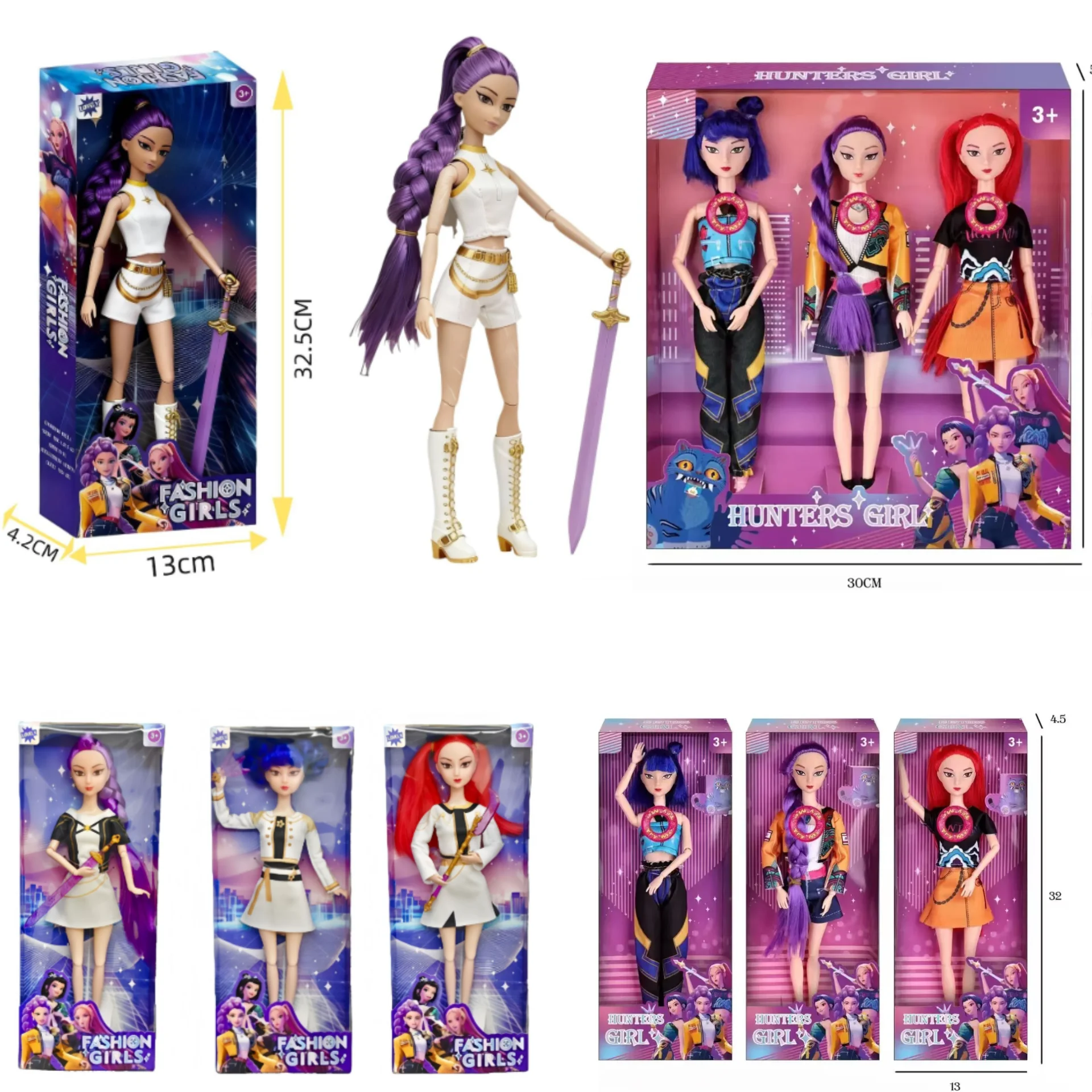 Figurine d'action Rumi Mira Zoey style musical démoniaque, figurine d'anime, poupée cosplay, cadeau mignon pour enfants, cadeaux d'anniversaire et de Noël
