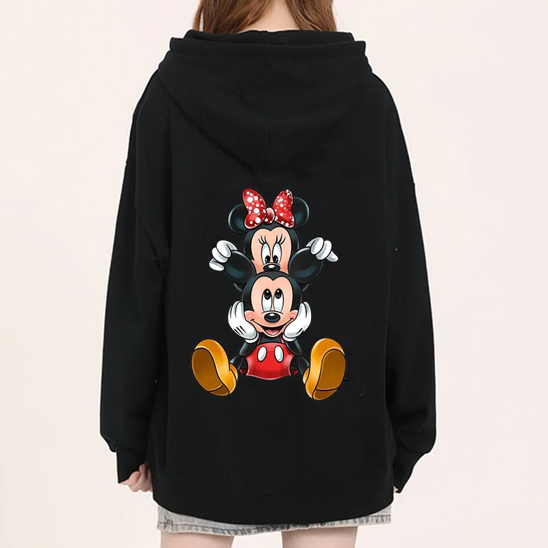 

Popular Disney character Mickey Mouse print hooded men's and women's hoodies, couple casual sports street hoodies