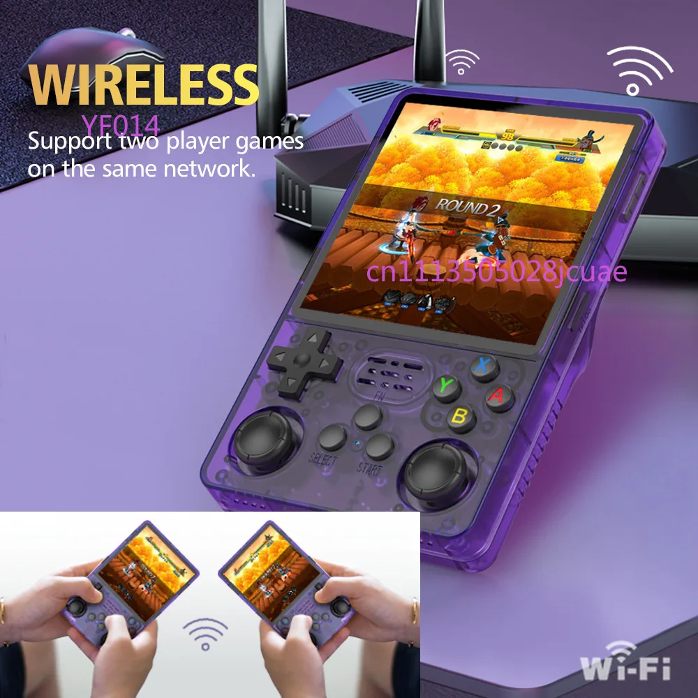R36Plus Open Source Handheld Game Console 4 Inch IPS HD Screen Dual System Retro Portable Gaming Device for PSP Arcade Games