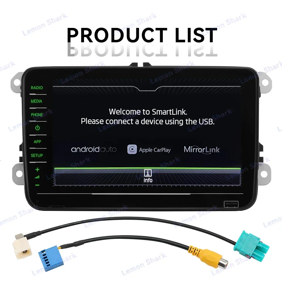 الضوء الأخضر Noname RCD880 Pro لسكودا اوكتافيا رائع اليتي Carplay راديو السيارة شاشة لمس كاملة مشغل أندرويد السيارات بلوتوث