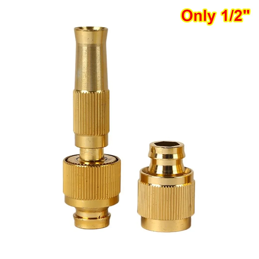 1Set High Pressure Water Spray Torch Nozzle Brass Plating 1/2