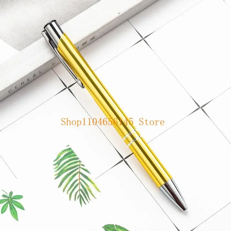 

Металлическая ручка премиум-класса для подписи, выдвижная металлическая шариковая ручка 1,0 мм, наконечник с пулей, бизнес-подарок для офиса, женщин, мужчин, учителей