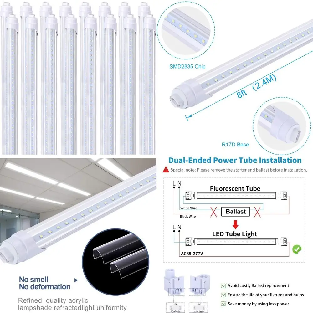 8 Foot 5400K Led Tu… - image